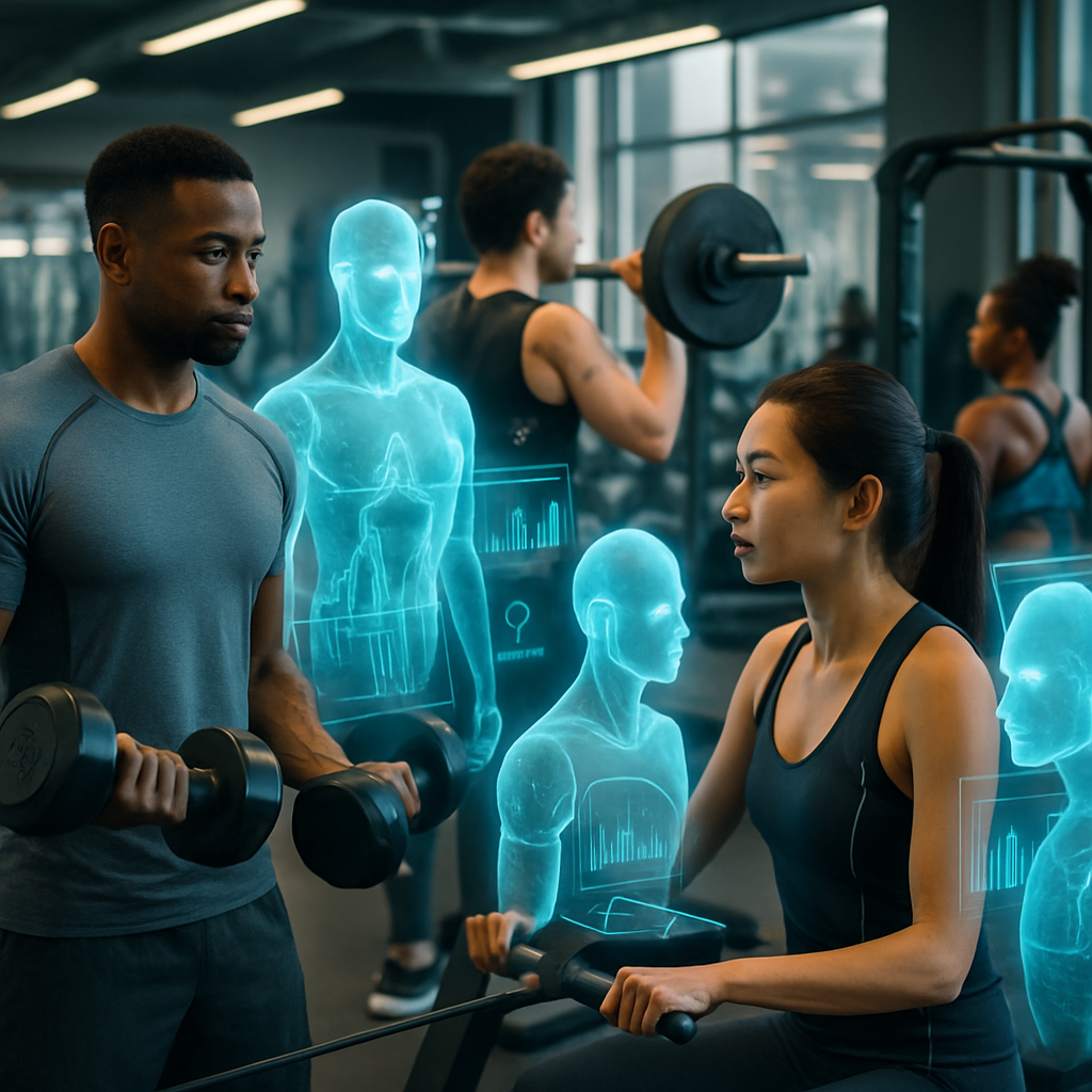 AI fitness coach providing workout optimization and progress tracking